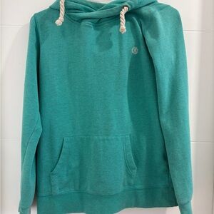 Element Teal Hoodie with Rope Drawstrings